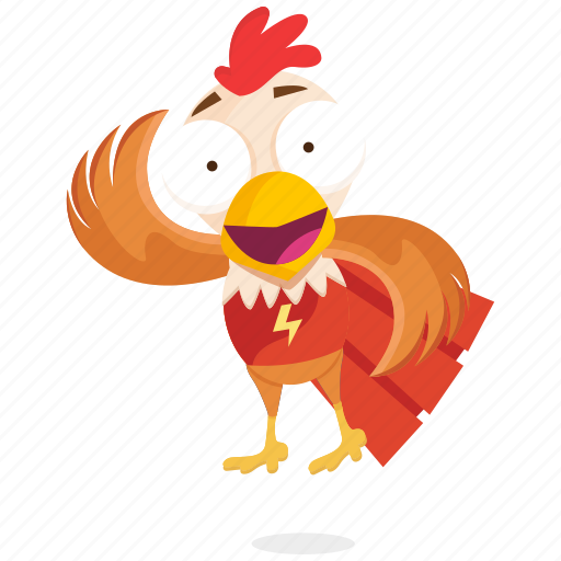 Chicken, emoji, emoticon, hero, smiley, sticker icon - Download on Iconfinder