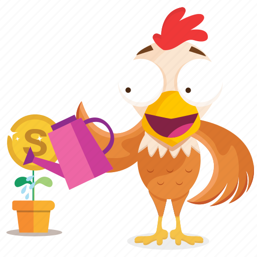 Chicken, emoji, emoticon, growth, money, smiley, sticker icon - Download on Iconfinder