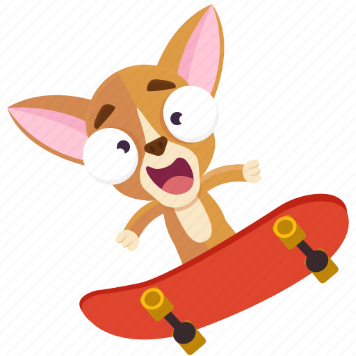 Chihuahua, emoji, emoticon, skater, smiley, sticker icon - Download on Iconfinder