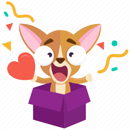 Chihuahua, emoji, emoticon, love, smiley, sticker, surprise icon - Download on Iconfinder