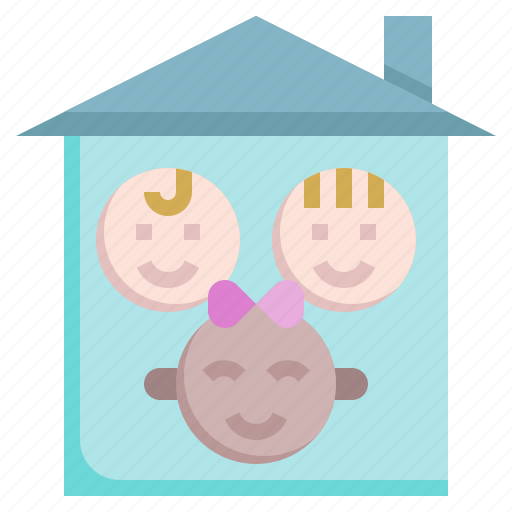 Orphanage, family, contribution, house, adoption icon - Download on Iconfinder