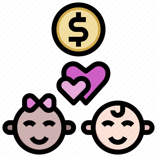 Give, money, adoption, price, kid, baby, process icon - Download on Iconfinder