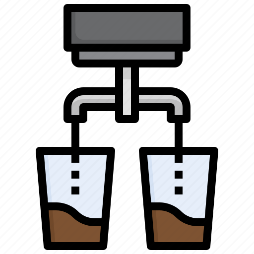 Double, shot, coffee, filter icon - Download on Iconfinder