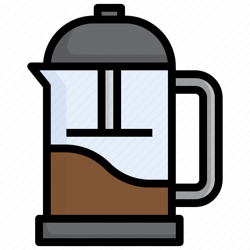 French, press, food, coffee, kettle, kitchenware icon - Download on Iconfinder