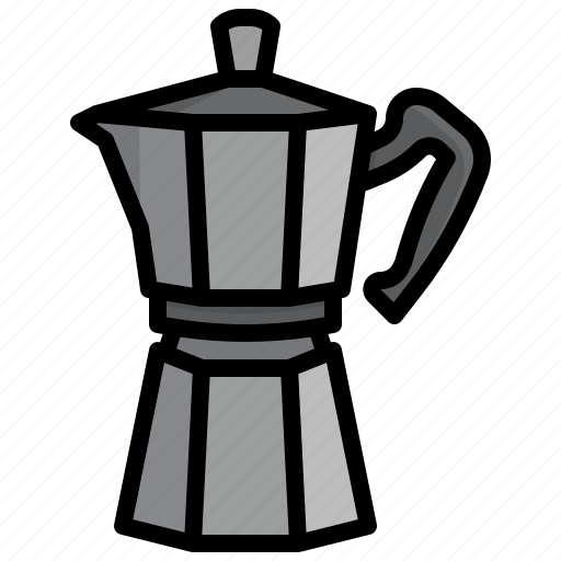 Moka, pot, food, coffee, kettle, kitchenware icon - Download on Iconfinder