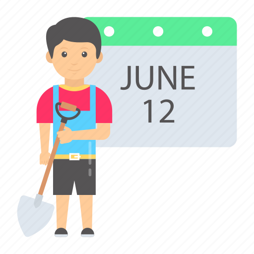 Child labour calendar, child labour date, yearbook, agenda, almanac, calendar icon - Download on Iconfinder
