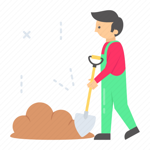 Child labor, worker, hard working, little, employee, shovel, construction icon - Download on Iconfinder