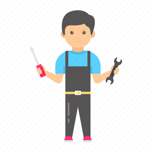 Mechanic, child technician, child engineer, child labour, handyman icon - Download on Iconfinder
