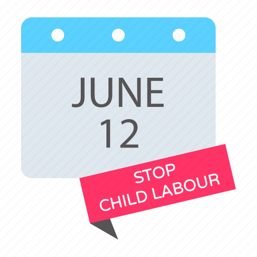 Child labour calendar, child labour date, yearbook, agenda, almanac icon - Download on Iconfinder
