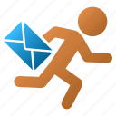 delivery, email, express, letter, mail courier, message, messenger