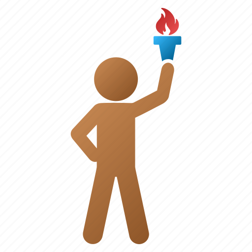 Child, fire, flame, freedom, hero, leader, light torch icon - Download on Iconfinder