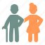 grandparents, parents, people, human, person, family, mother, father, full 