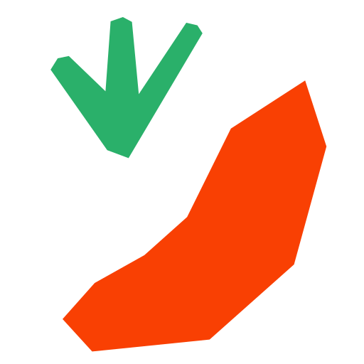 Carrots, silhouette, hand, drawn, abstraction icon - Free download