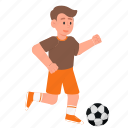 boy, playing, ball, soccer, kid, children, sport, activity, football