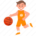 boy, playing, basketball, cute, activity, game, kid, children, sport