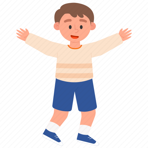 Happy, boy, cute, cartoon, character, kid, children icon - Download on Iconfinder