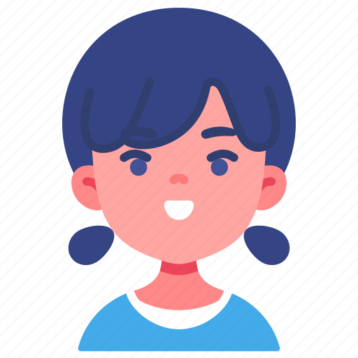 Avatar, children, girl, happy, kid, person, youth icon - Download on Iconfinder