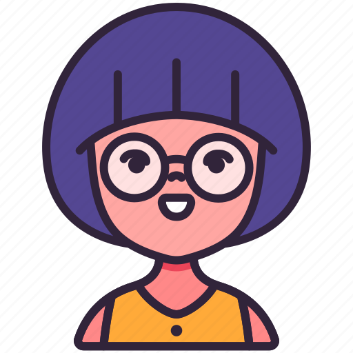 Avatar, children, girl, glasses, kid, person, youth icon - Download on Iconfinder