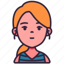 avatar, children, girl, kid, person, ponytail, youth