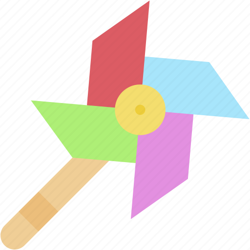 Toy, windmill, pinwheel, paper, baby icon - Download on Iconfinder