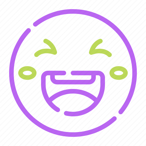 Laughing, faces, avatar, emotion, feeling, cute, emojis icon - Download on Iconfinder
