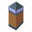 central, chimney, isometric 