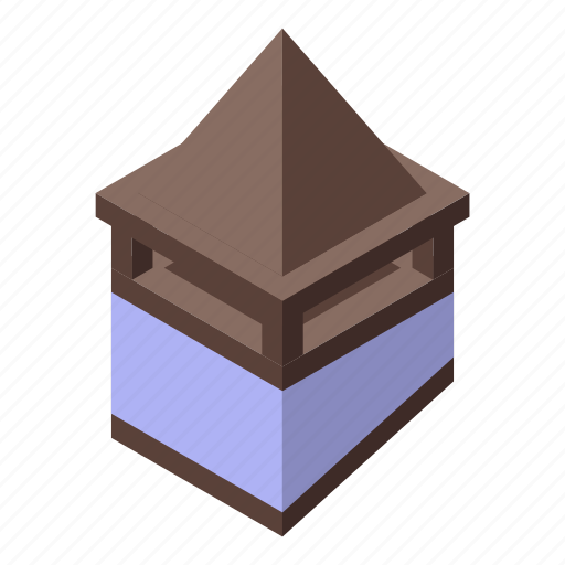 Pyramide, chimney, isometric icon - Download on Iconfinder
