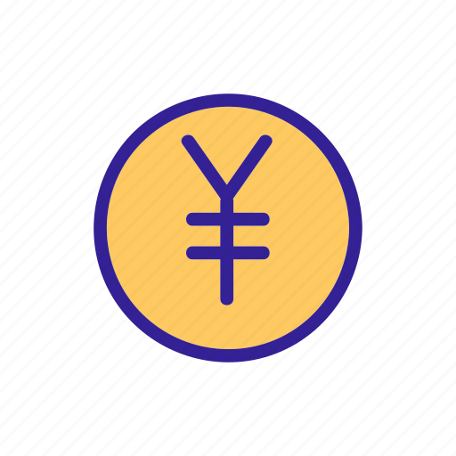Cash, coin, contour, currency, finance, tokyo icon - Download on Iconfinder