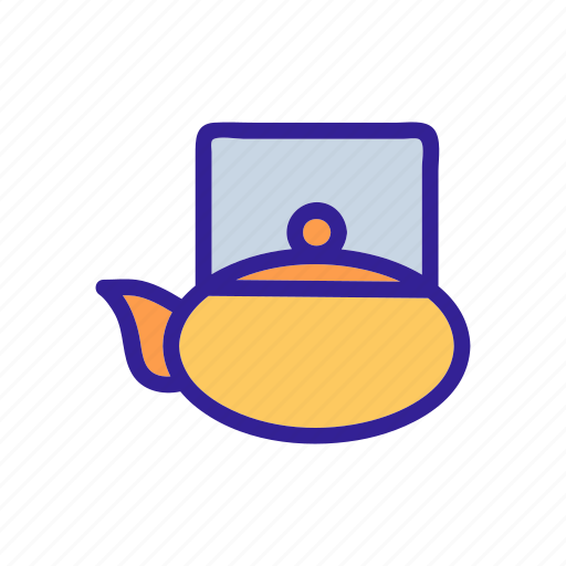 Contour, drink, hot, kettle, tea, tokyo icon - Download on Iconfinder