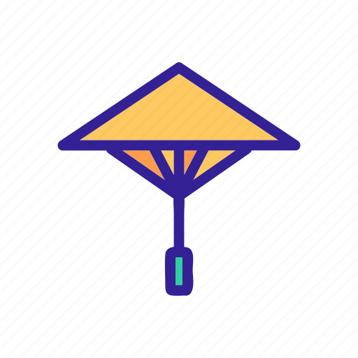 Contour, drawing, silhouette, tokyo, umbrella icon - Download on Iconfinder