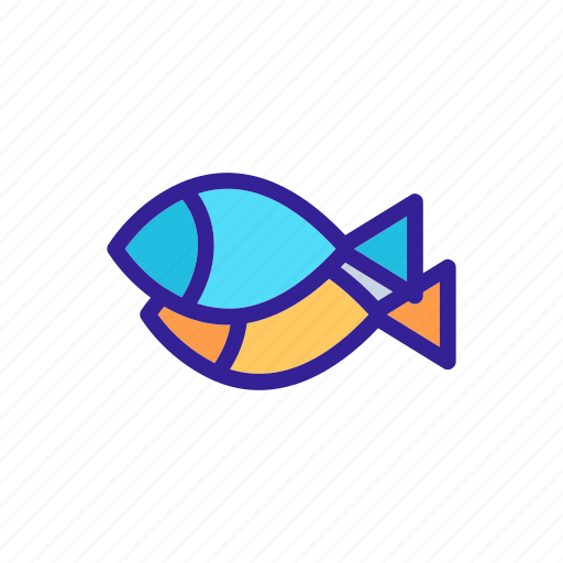 Contour, fish, sea, silhouette, tokyo icon - Download on Iconfinder