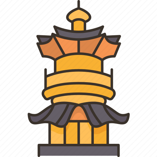 Pagoda, chinese, temple, architecture, ancient icon - Download on Iconfinder
