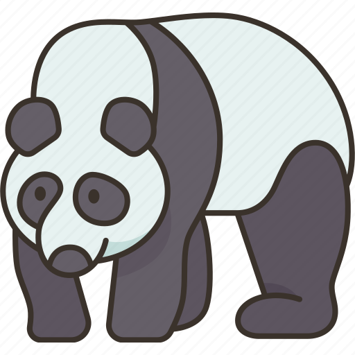 Panda, bear, animal, wildlife, china icon - Download on Iconfinder
