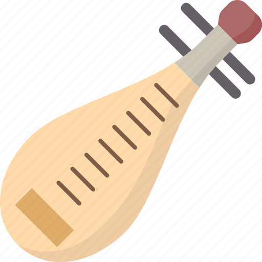 Pipa, string, musical, instrument, chinese icon - Download on Iconfinder