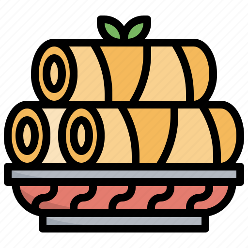 Spring, rolls, egg, asian, food icon - Download on Iconfinder