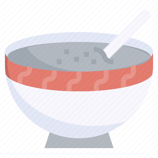 Black, sesame, soup, gastronomy, chinese, food, traditional icon - Download on Iconfinder
