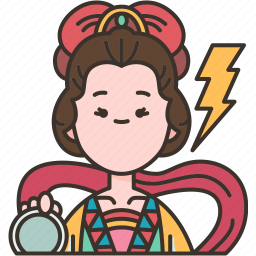 Dian, mu, chinese, goddess, lightning icon - Download on Iconfinder