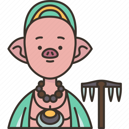 Zhu, bajie, deity, pig, mythology icon - Download on Iconfinder