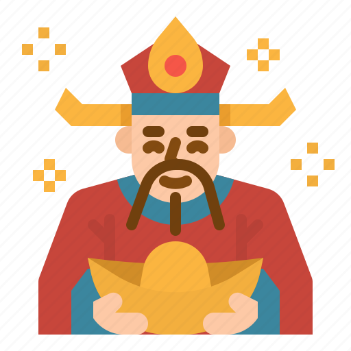 Chinese, god, statue, wealth icon - Download on Iconfinder