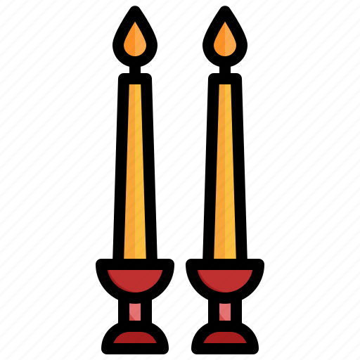 Candle, esoteric, flame, halloween, illumination icon - Download on Iconfinder
