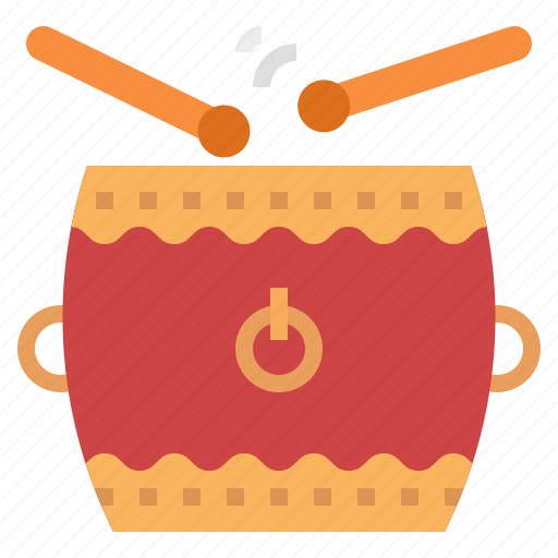 Drum, musical, festival, culture, celebration, chinese drum, chinese culture icon - Download on Iconfinder