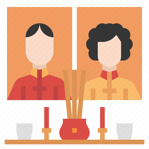 Chinese, ancestor, respect, grandparents, pay respect to ancestors, chinese new year, ancestor worship icon - Download on Iconfinder