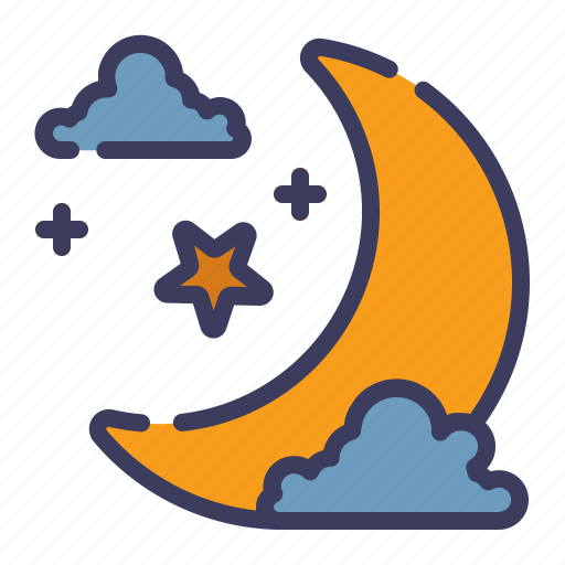 Half, moon, night, moonlight, sky, cloud icon - Download on Iconfinder