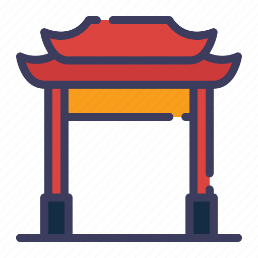 Paifang, china, chinese, gate, temple icon - Download on Iconfinder