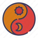 yin, yang, symbol, tao, chinese, buddhism, simple