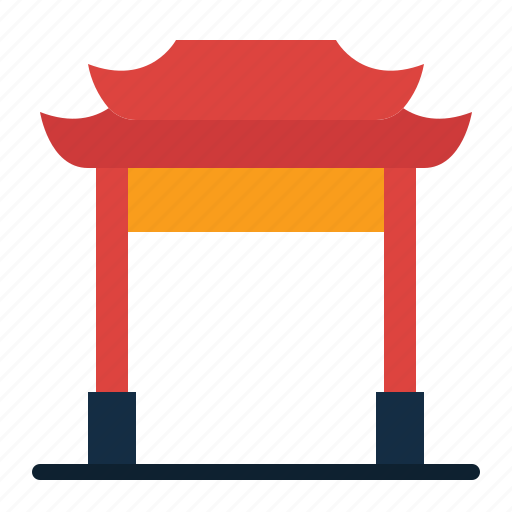 Paifang, china, chinese, gate, temple, newyear, festival icon - Download on Iconfinder