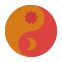 yin, yang, symbol, tao, chinese, buddhism, simple