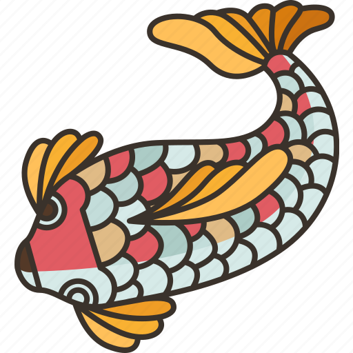 Carps, fish, fortune, oriental, tradition icon - Download on Iconfinder