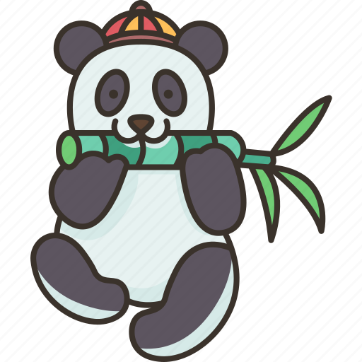 Panda, animal, china, wildlife, bamboo icon - Download on Iconfinder