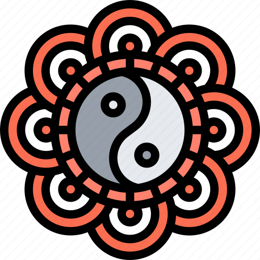 Yin, yang, spiritual, oriental, tradition icon - Download on Iconfinder